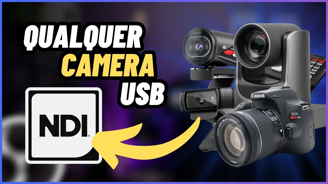Transforme QUALQUER CÂMERA USB em NDI [ WEBCAM, DSLR, PTZ, Mesa de Corte ] Neoid USB Converter