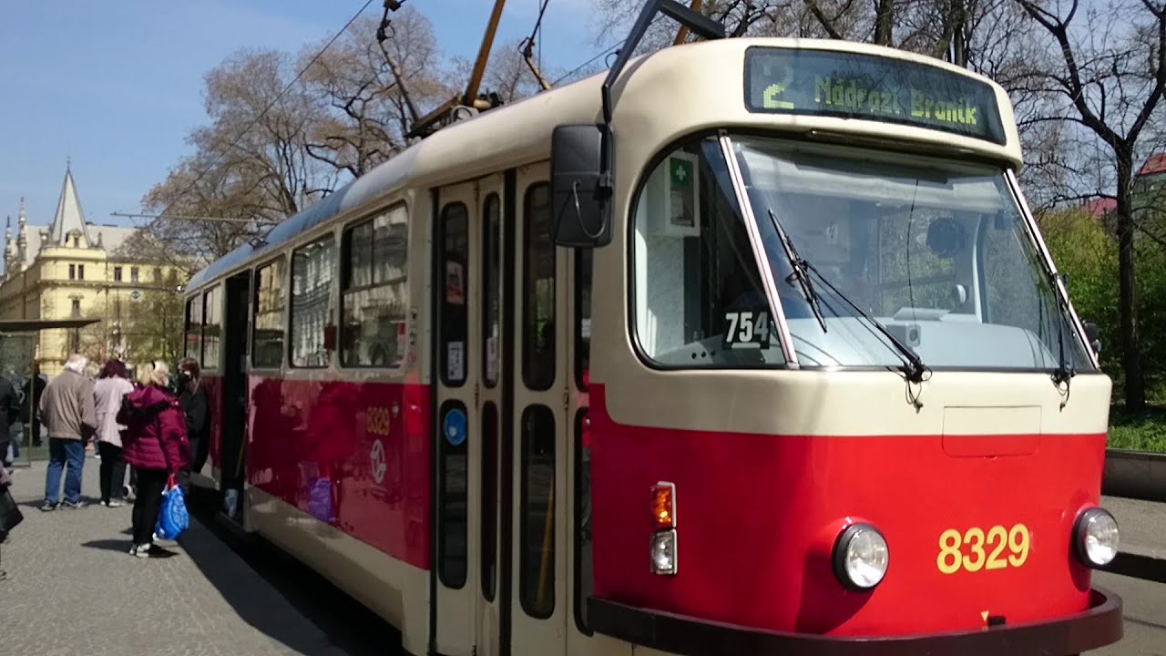 【路面電車でめぐるプラハの見どころ】トラムNo.2（旧市街～ブラニーク駅）    Praha tramway guide No.2 (Staromestska - Nadrazi Branik)