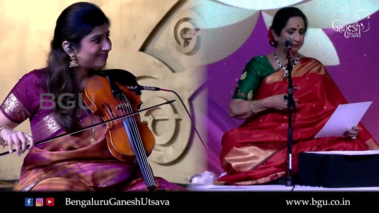 SRI VENKATESHWARA STOTRAM | Aruna Sairam | Bhakti Sangeetha | 62nd Bengaluru Ganesh Utsava 2024