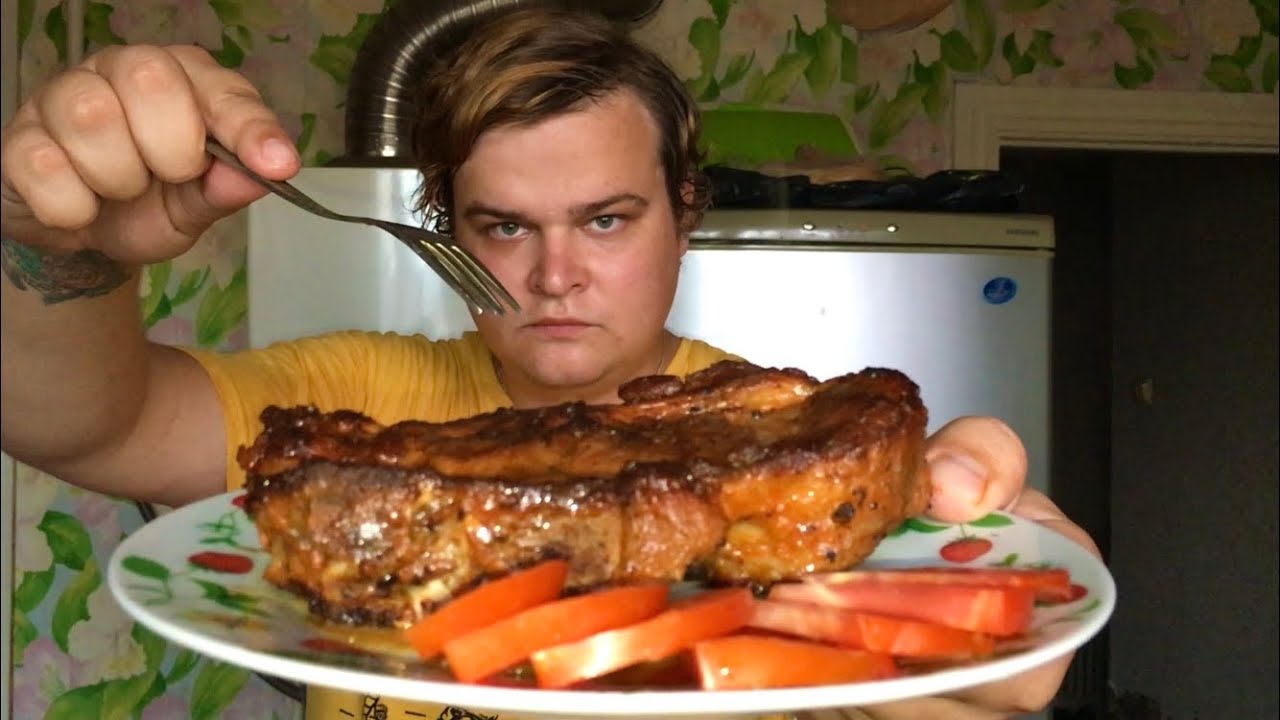 СТЕЙК МРАМОРНЫЙ ЗА 130 РУБЛЕЙ | СОЧНЫЙ МРАМОРНЫЙ СТЕЙК В СОУСЕ BBQ ОТ МИРАТОРГ | СТЕЙК НА СКОВОРОДЕ