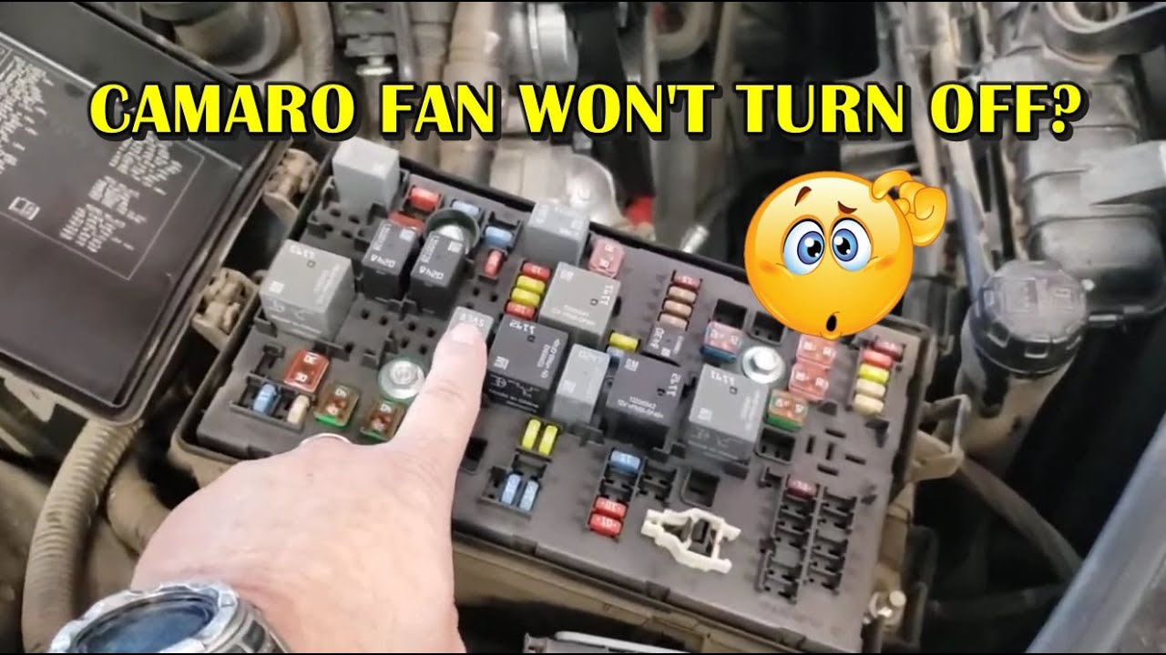 2011 Chevrolet Camaro 2SS cooling fans stuck on simple fix