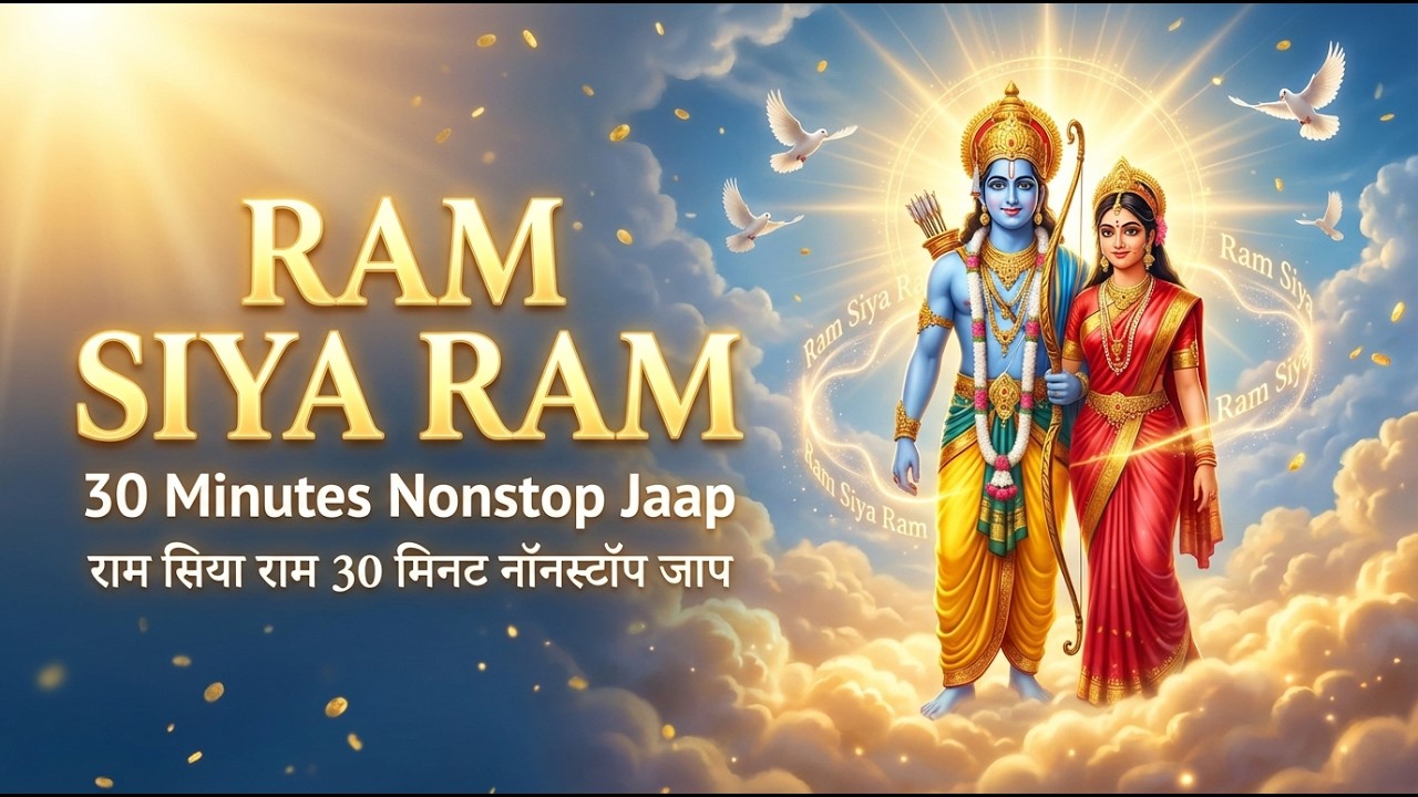 Ram Siya Ram 30 Minutes Jaap | NO Ads | राम सिया राम 30 मिनट जाप | Powerful Ram Mantra #ramsiyaram