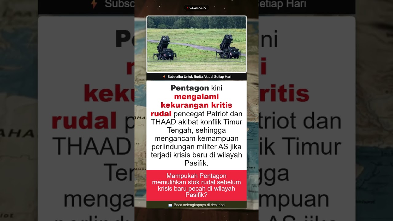 Krisis Rudal Pertahanan Udara Amerika Serikat di Timur Tengah #BERITA #INTERNASIONAL #LUARNEGERI