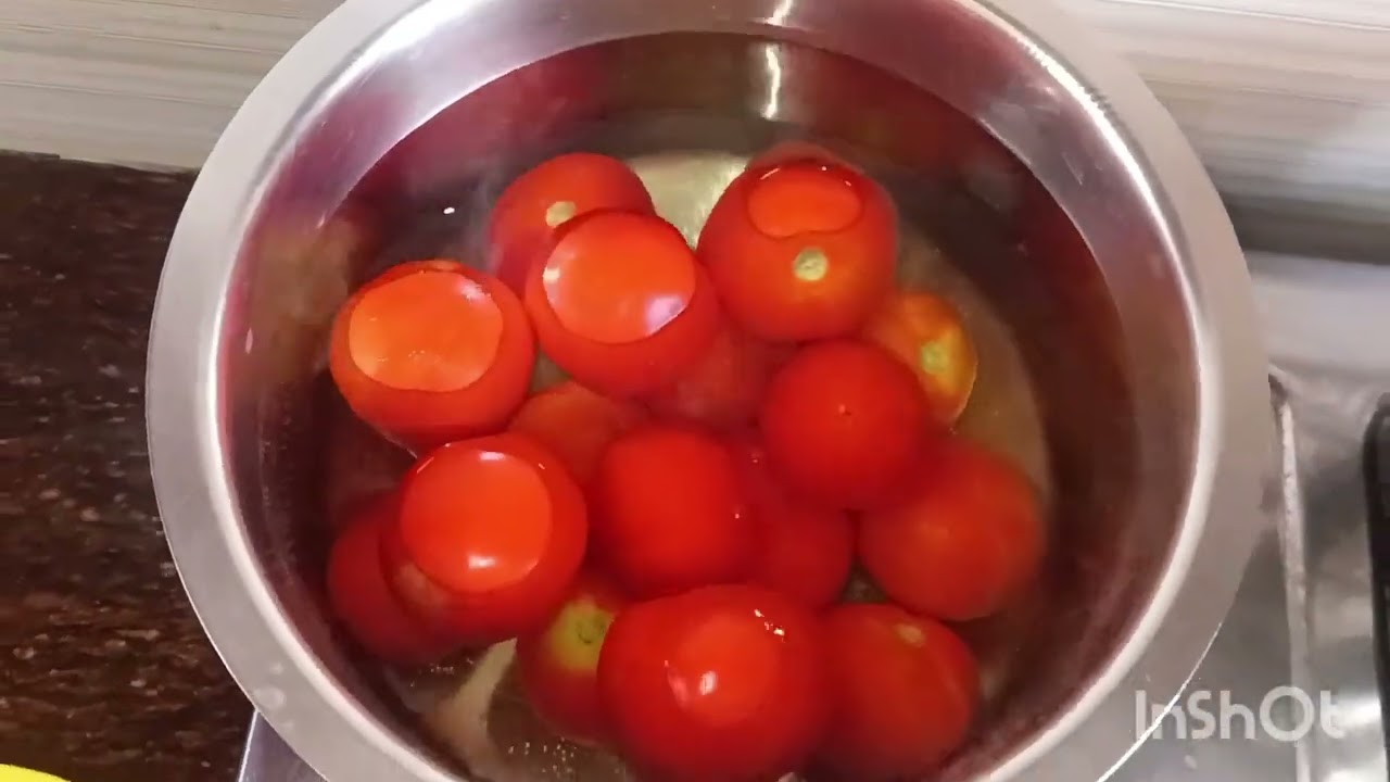 टमाटर के छिलके कैसे उतारे How to peel tomatoes