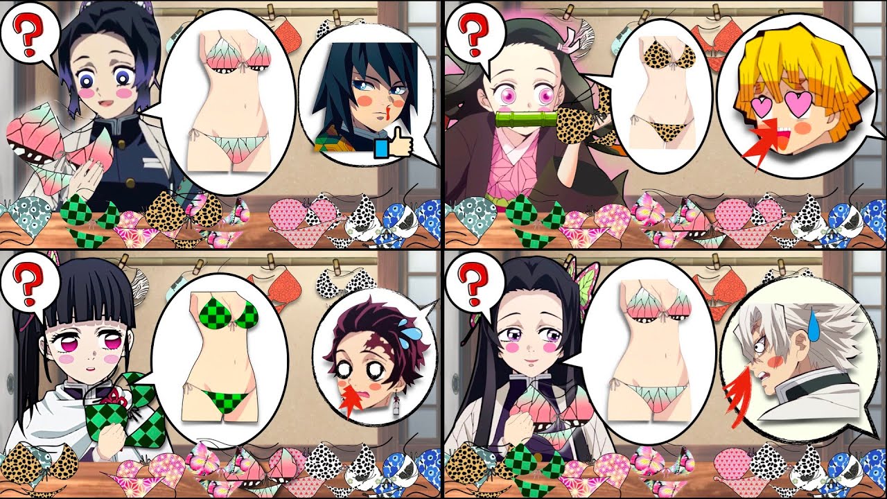 【鬼滅の刃】水着を一緒に買いに行くアニメ総集編[1]~[4]【Demon Slayer】Anime where you go shopping for swimsuits together