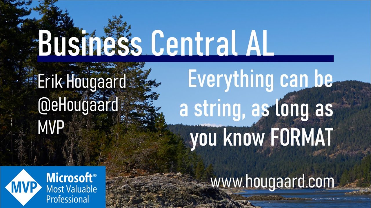 Everything can be a string, as long as you know FORMAT in Business Central