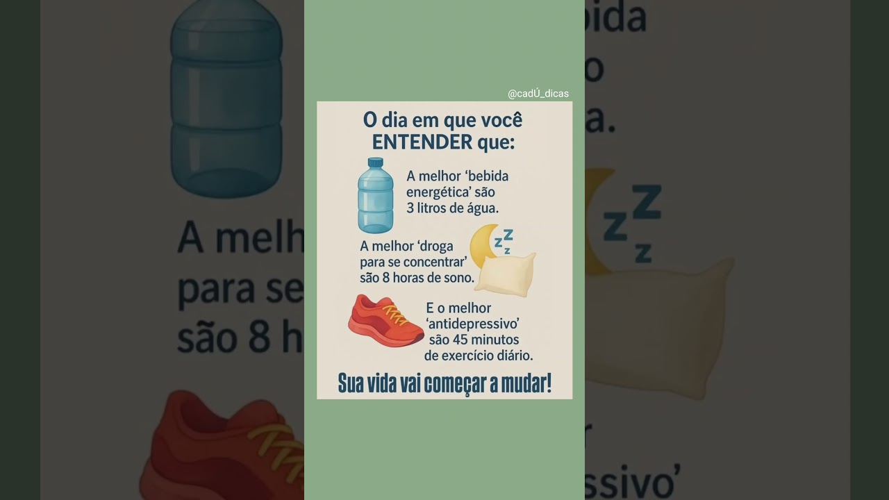 💡 H&Aacute;BITOS SIMPLES QUE MUDAM SUA VIDA!