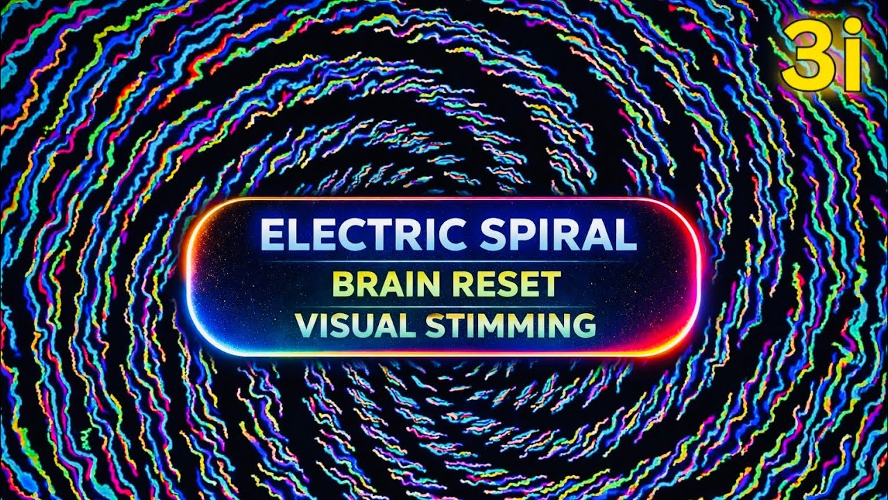 ELECTRIC SPIRAL MUSIC FOR AUTISM | Brain Reset & Visual Stimming | Healing Sensory