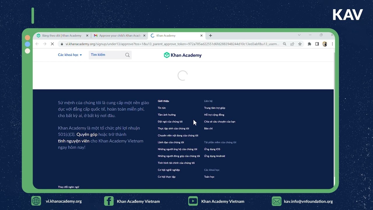 [Học sinh dưới 13 tuổi] Đăng ký và đăng nhập Khan Academy | Khan Academy Vietnam