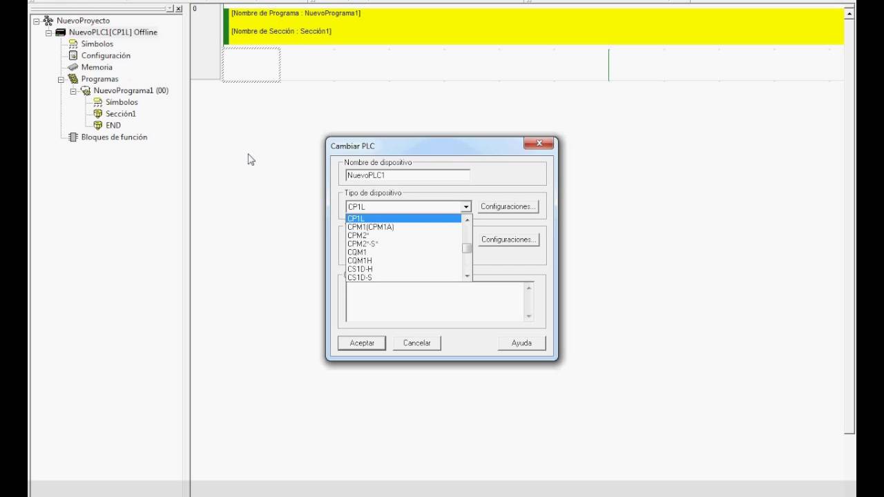 CURSO PROGRAMACION BASICA DE PLC OMRON - 1ª SESION