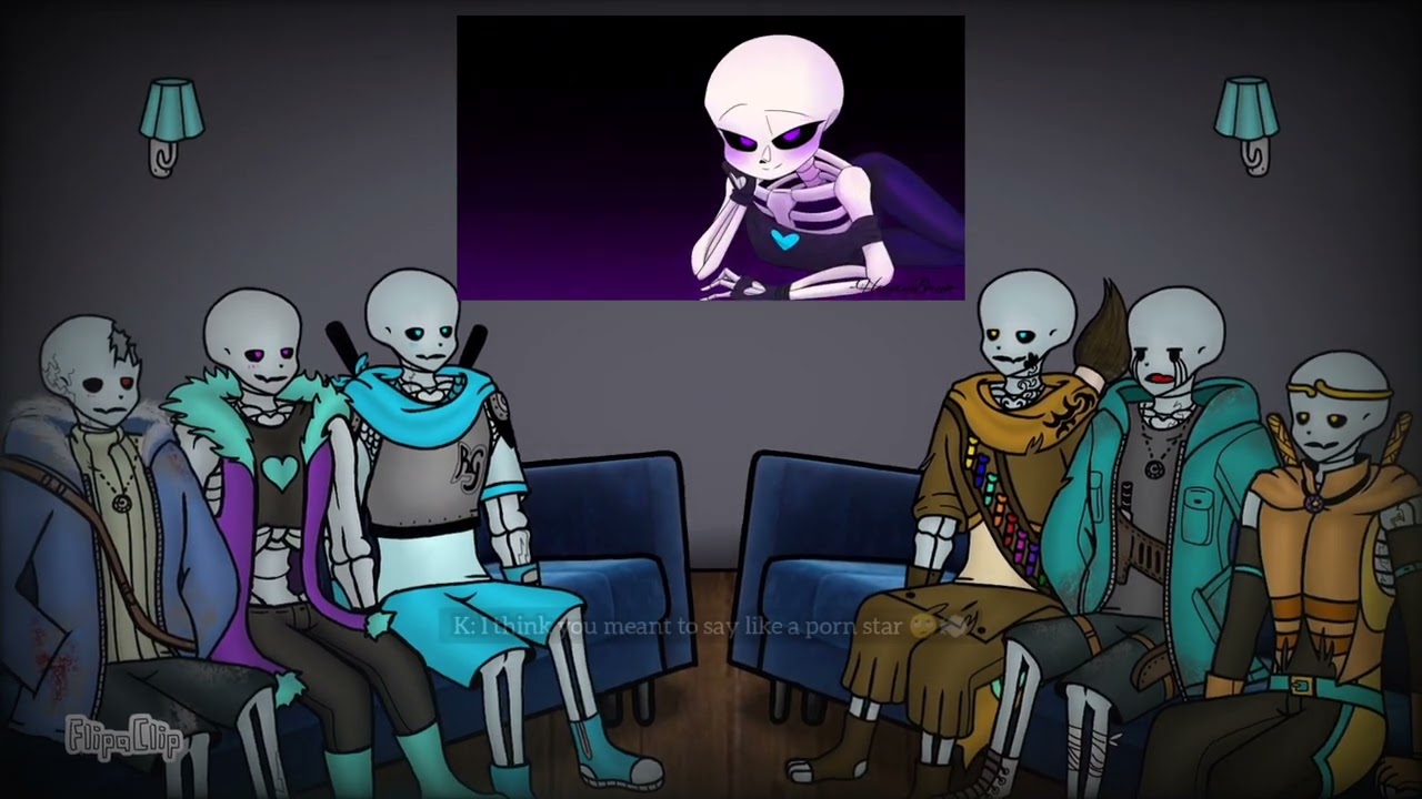 Sans Aus react to themselves - Past 'New Fate' react to (6/?)