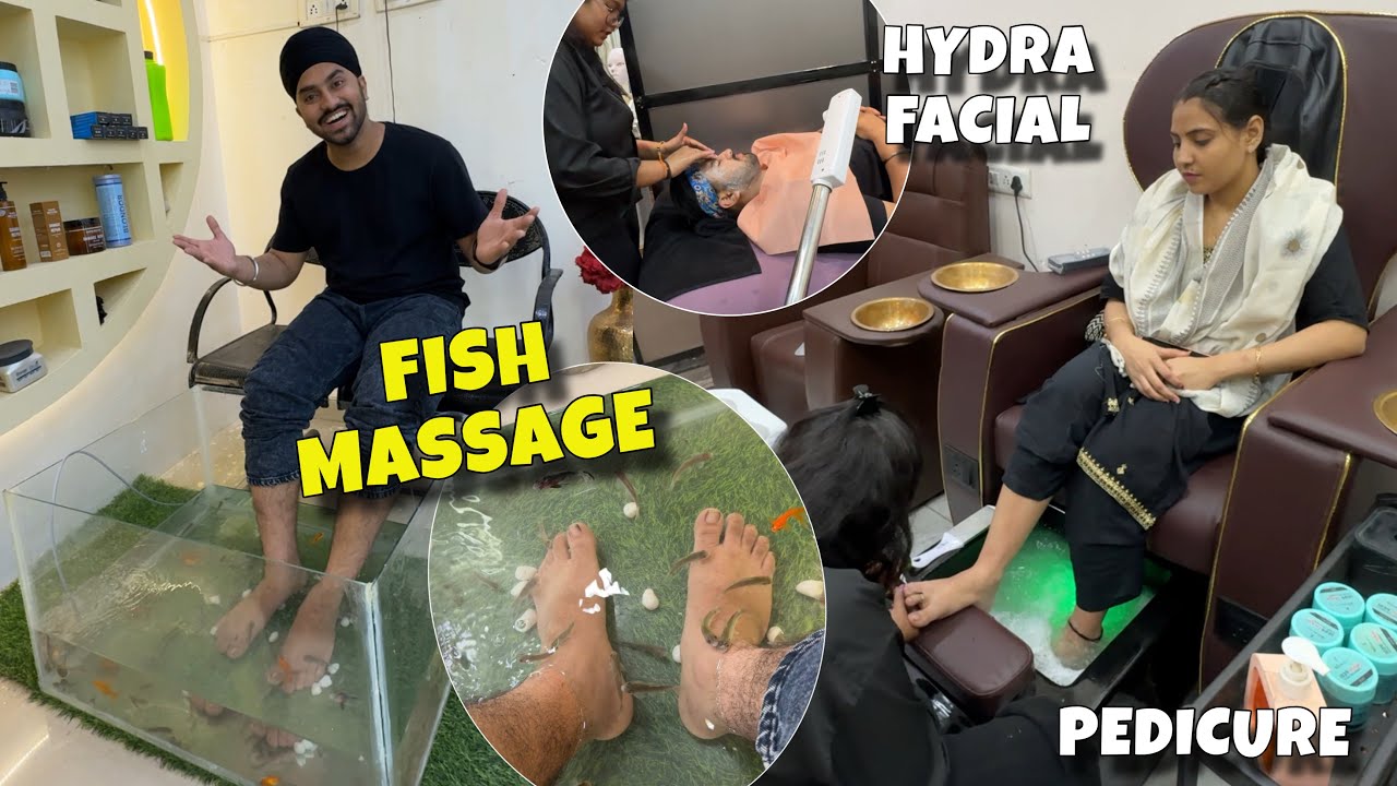 Simran Or Maine Krwaya Fish Massage 😍 Maza Aa Gaya 😂