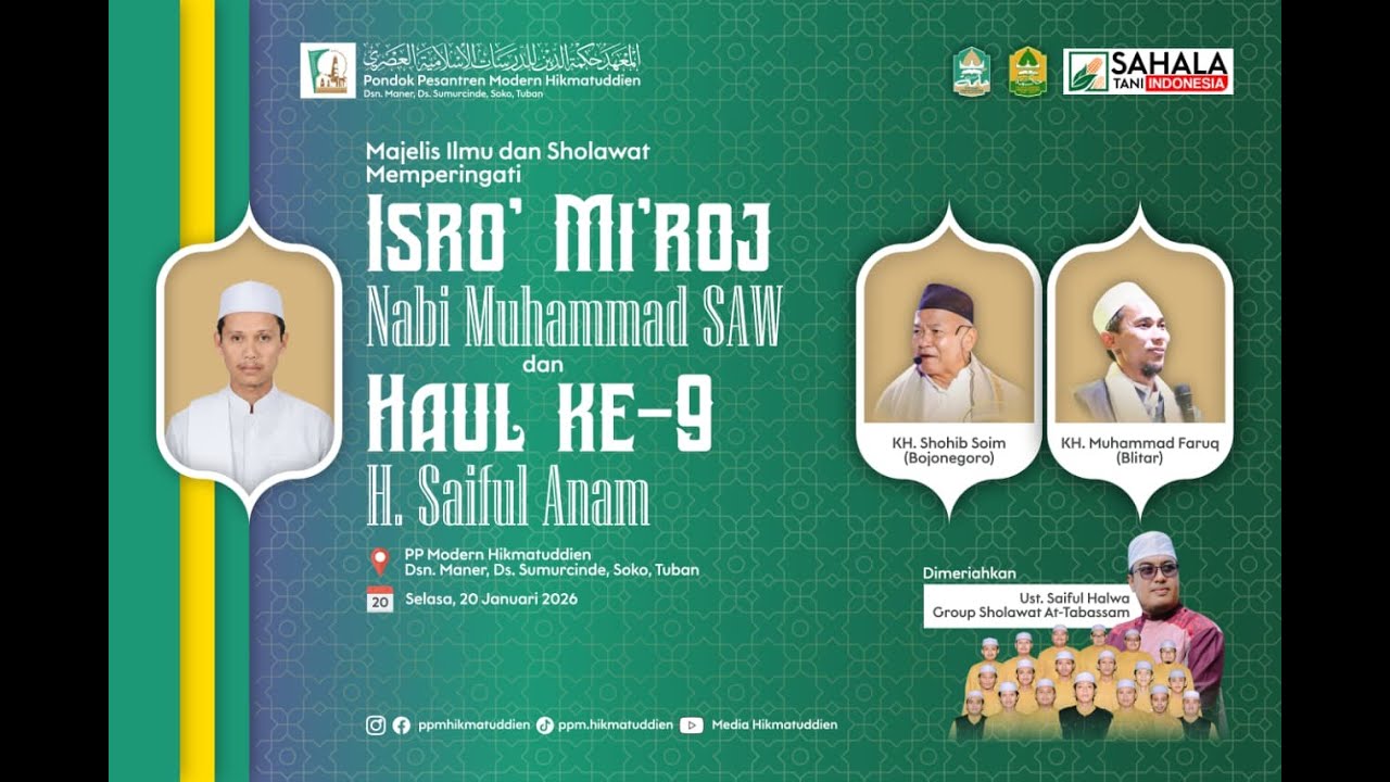 MALAM PUNCAK HAUL AKBAR KH. SAIFUL ANAM KE-9 | PP. MODERN HIKMATUDDIEN