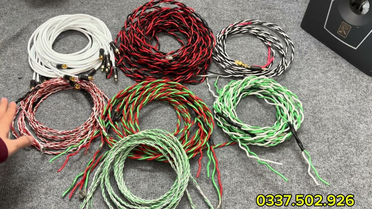 Dây Loa Quân Sự Vip, dây AV 10 lõi dẫn mạ bạc, miễn phí giao hàng toàn quốc