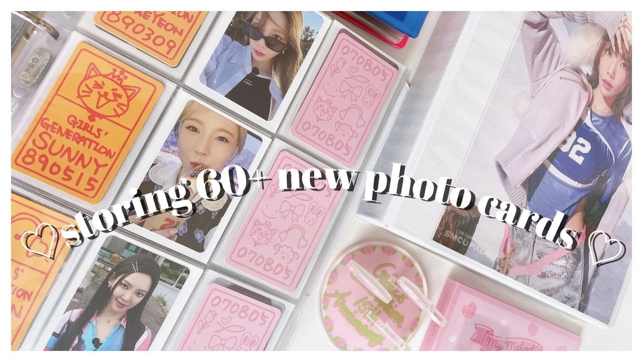 storing new photocards🌷girl grpups: snsd, rocket punch, boa