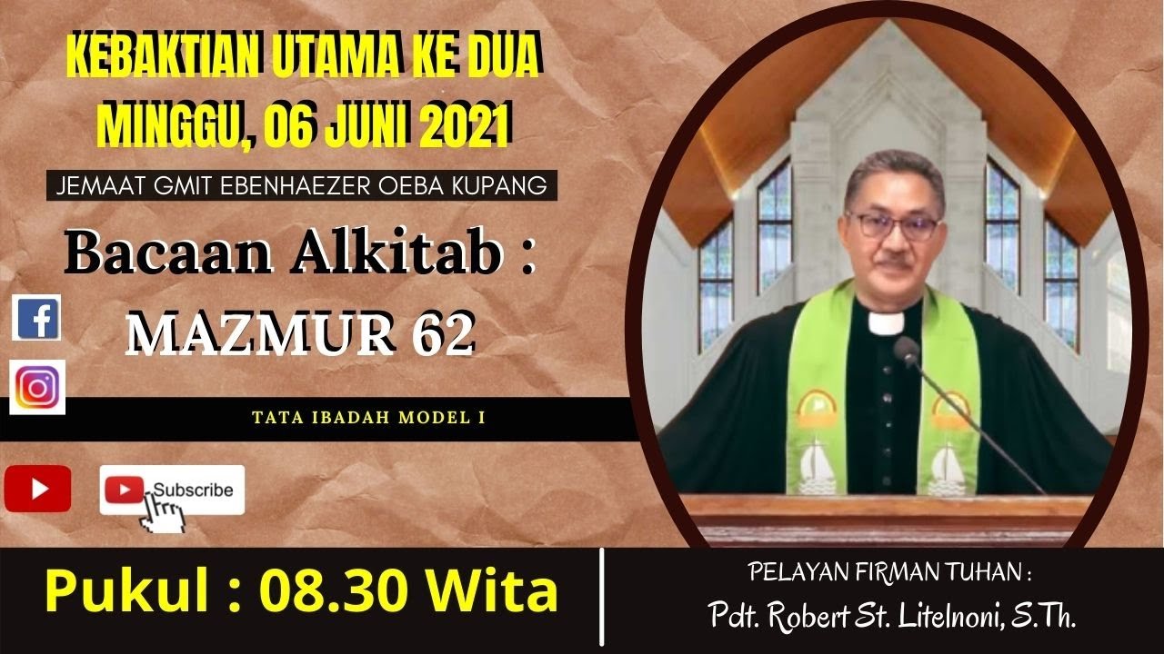 KEBAKTIAN UTAMA MINGGU, 06 JUNI 2021 | GMIT EBENHAEZER OEBA |