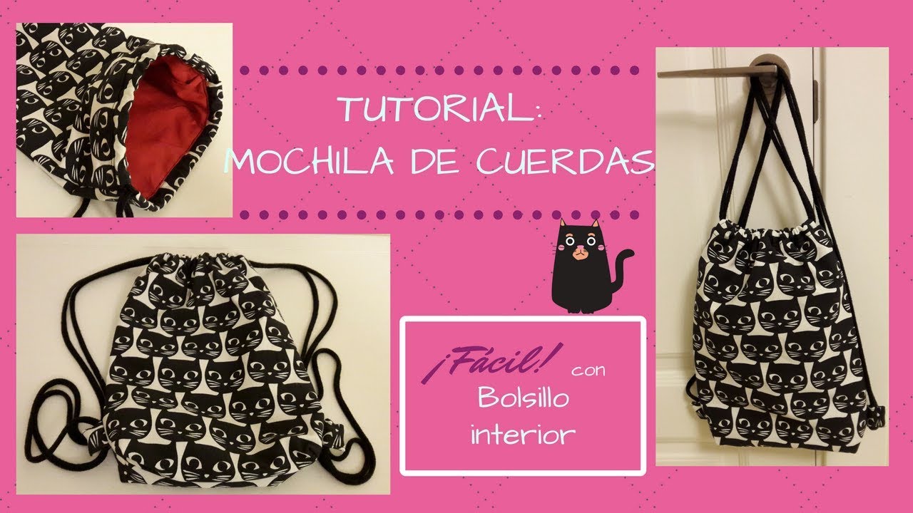 Tutorial: Mochila de cuerdas con forro