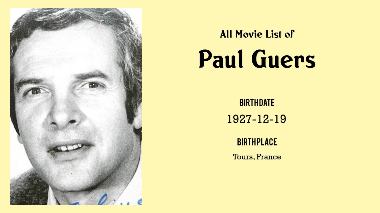 Paul Guers Movies list Paul Guers| Filmography of Paul Guers