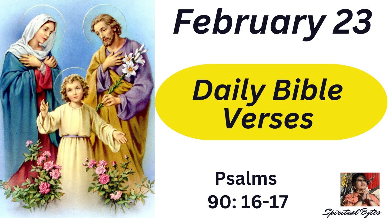 February 23, Daily Bible verses