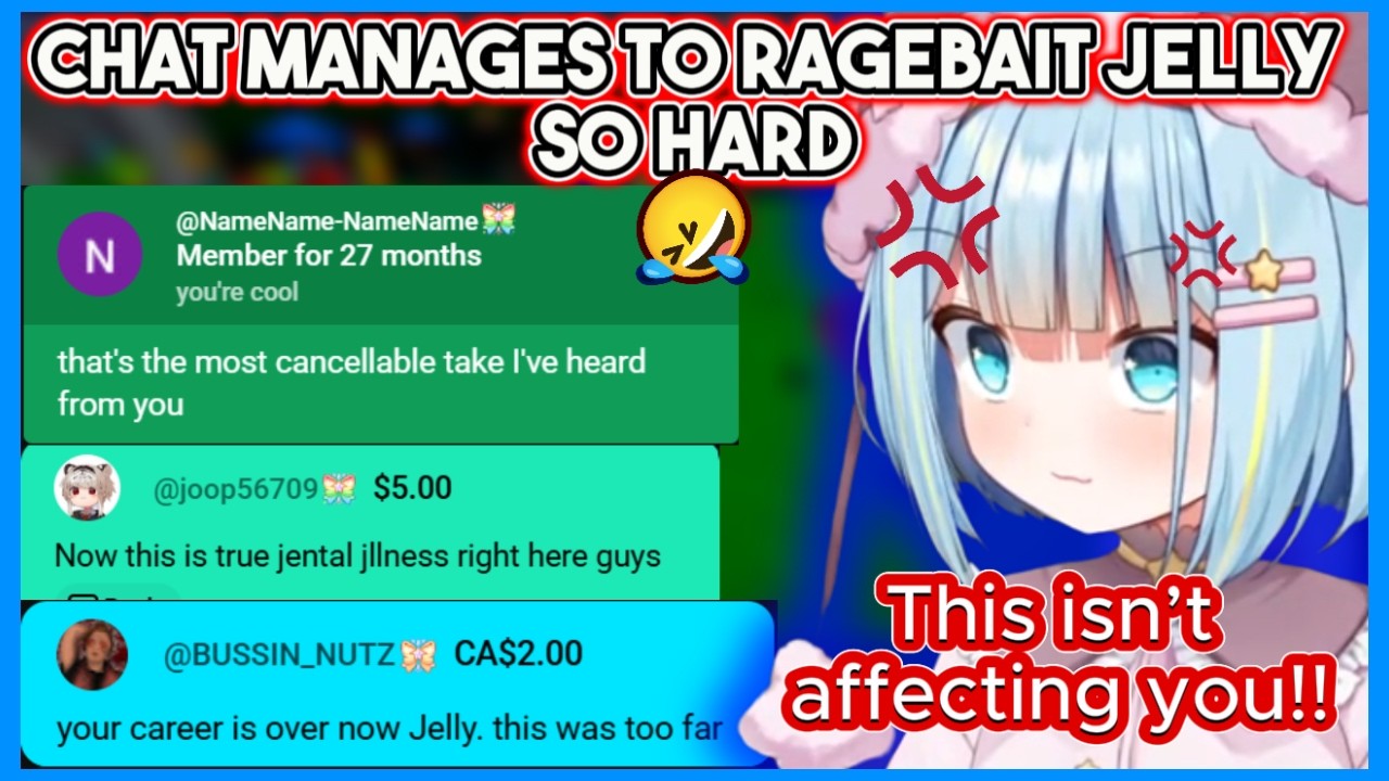 Jelly Shows How She Plays a Game and Chat Ragebaits Her Hard 🤣| Jelly Hoshiumi Clips #phaseconnect