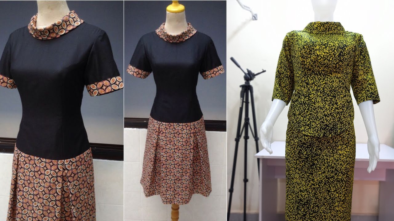 Roll collar cutting and stitching