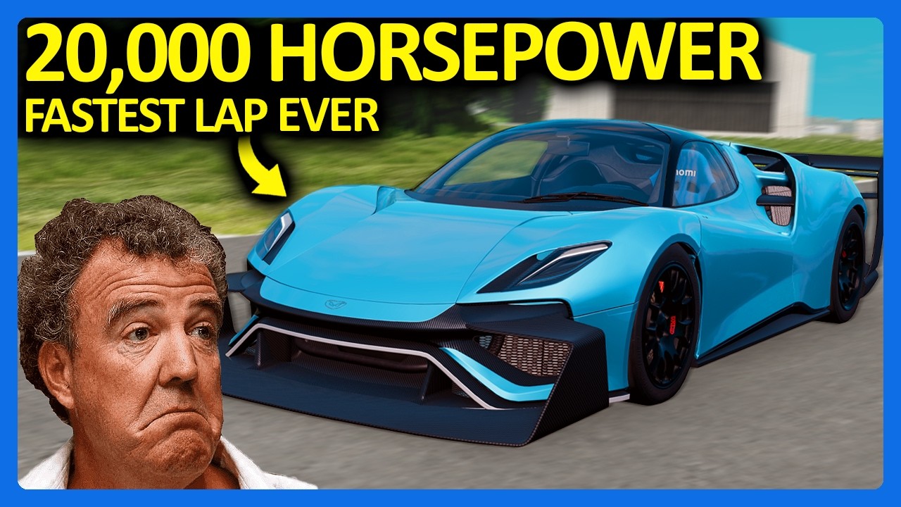Как я побил мировой рекорд по скорости круга на тестовой трассе Top Gear в BeamNG!!