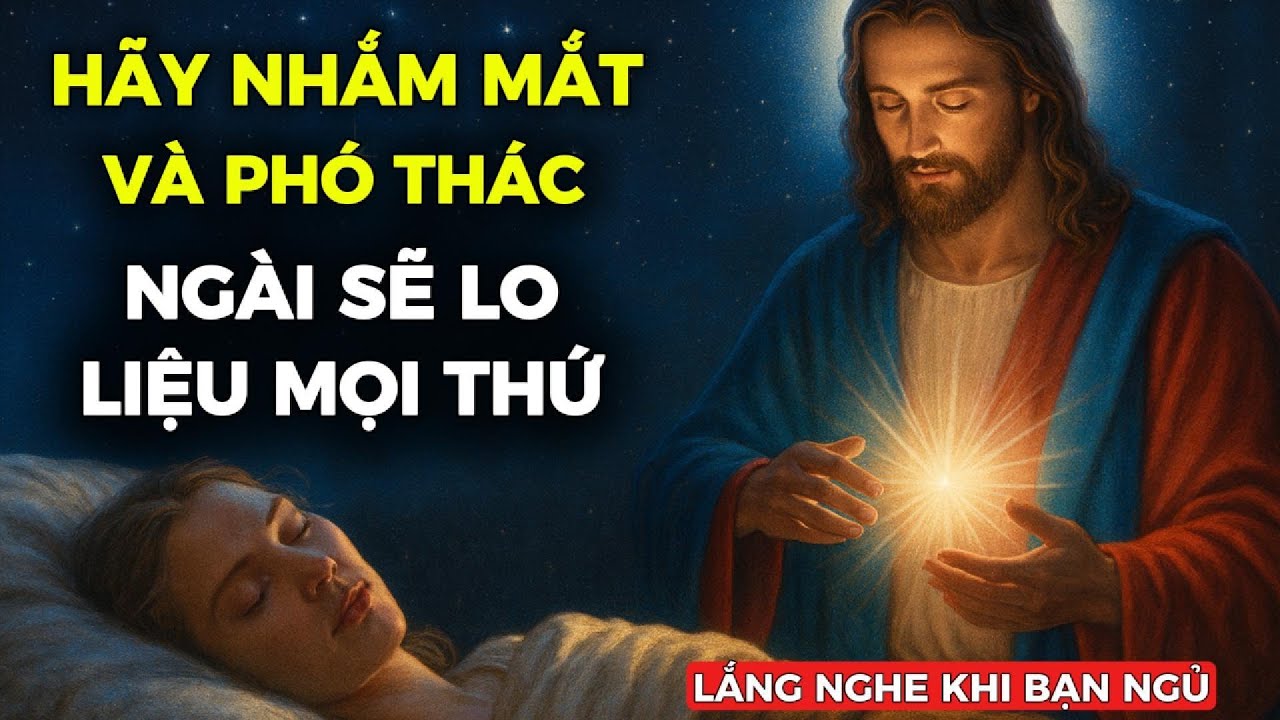 🔴HÃY NGHE LỜI CẦU NGUYỆN NÀY ĐỂ NGỦ NGON VÀ CHÚA SẼ LO LIỆU MỌI THỨ CHO BẠN