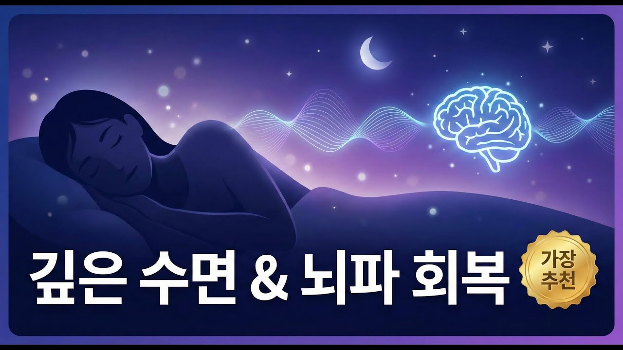 🌙 432Hz 깊은 수면 유도 음악 | 뇌파 회복, 델타파, 불면증 완화 (Deep Sleep Music) 광고없음