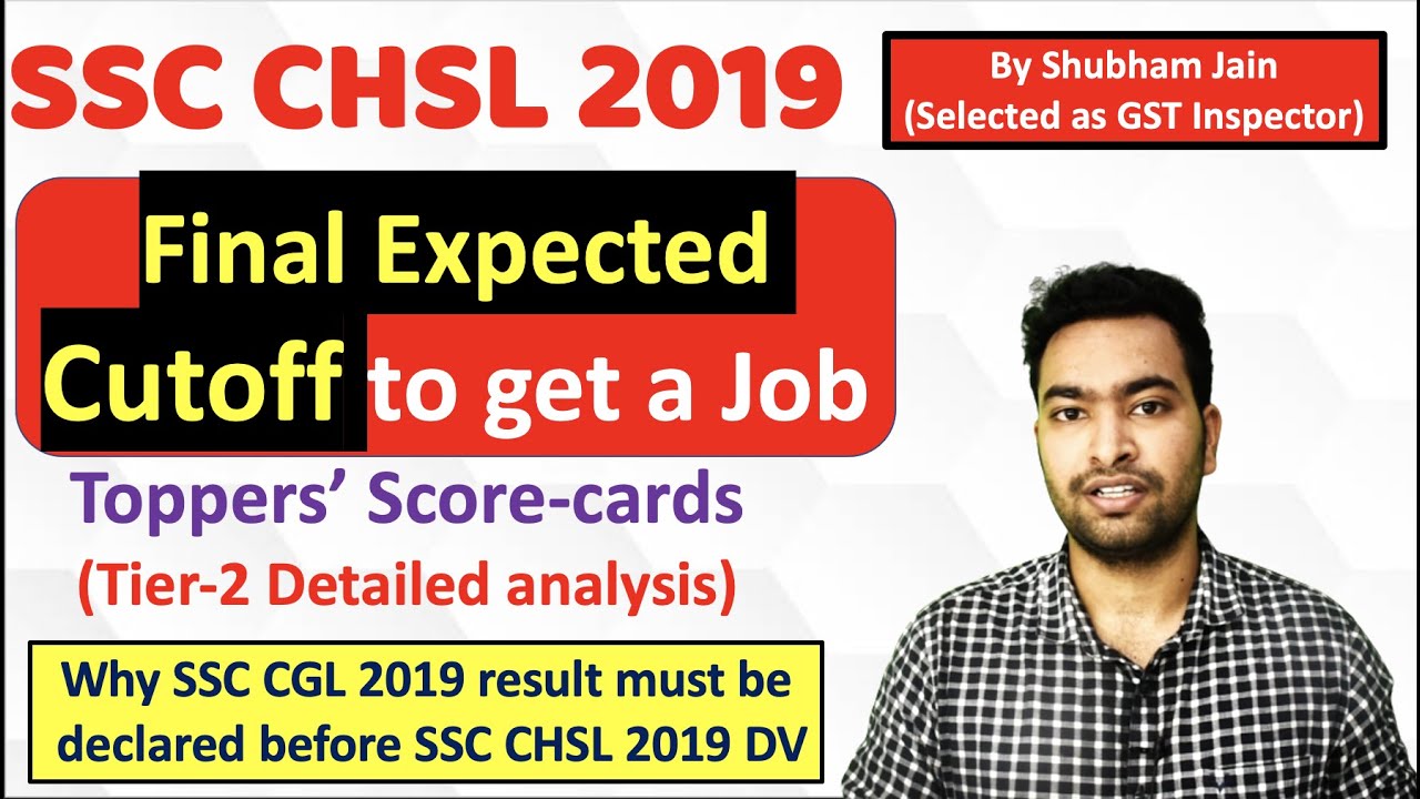 SSC CHSL 2019 Final Expected Cutoff