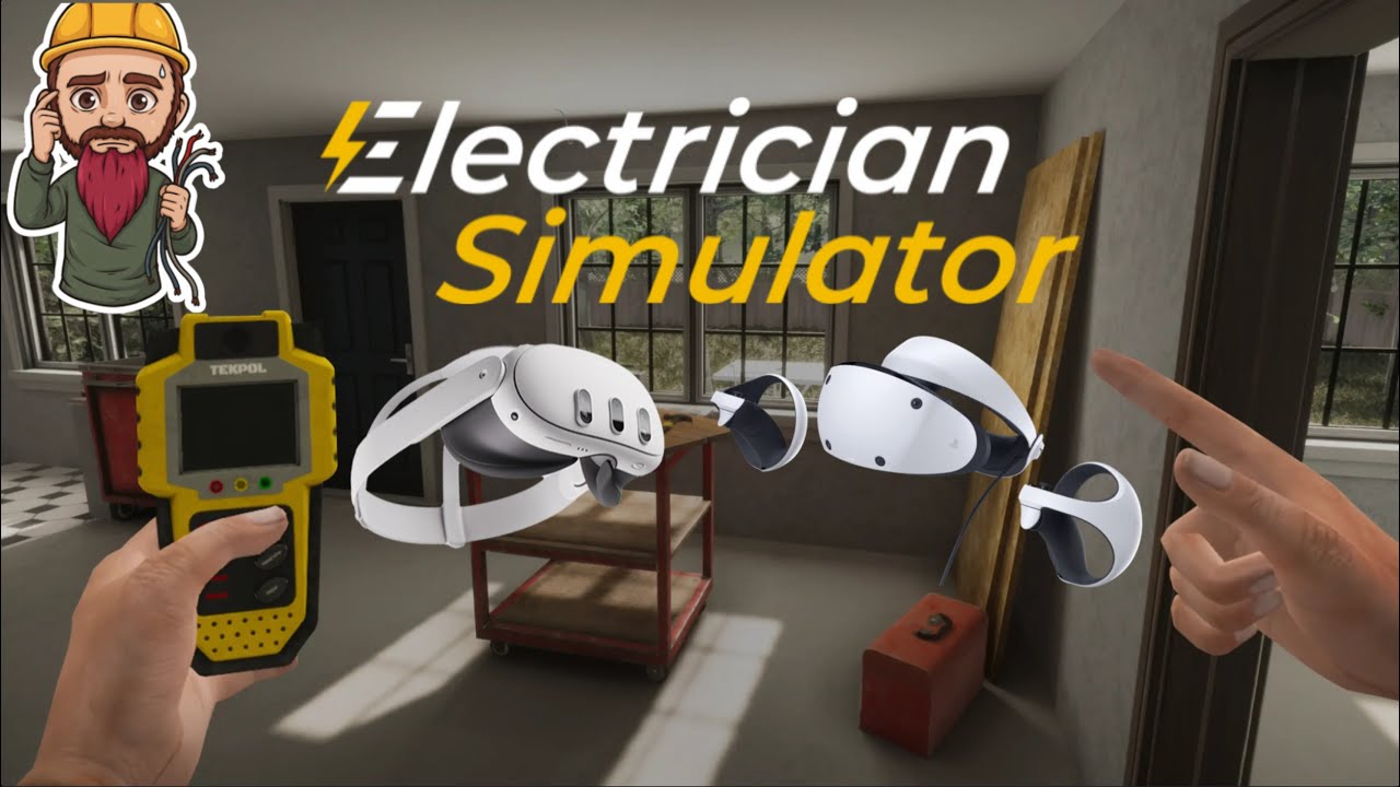 Shocking VR! // Electrician Simulator VR (Quest 3) (PSVR2)