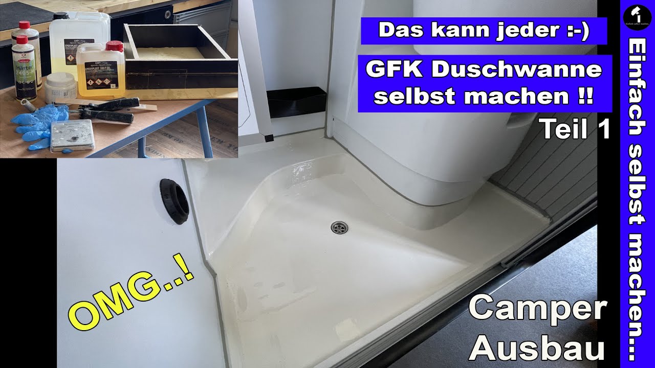 GFK Duschwanne auf Maß.. selbst herstellen. Teil 1