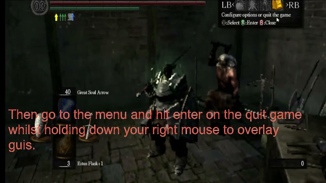 how to duplicate items with only mouse and keyboard in dark souls prepare to die edition