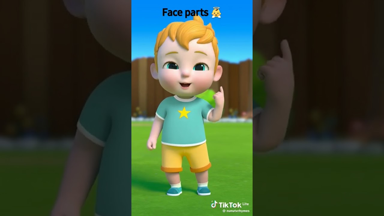 Face parts poems for kids.                     