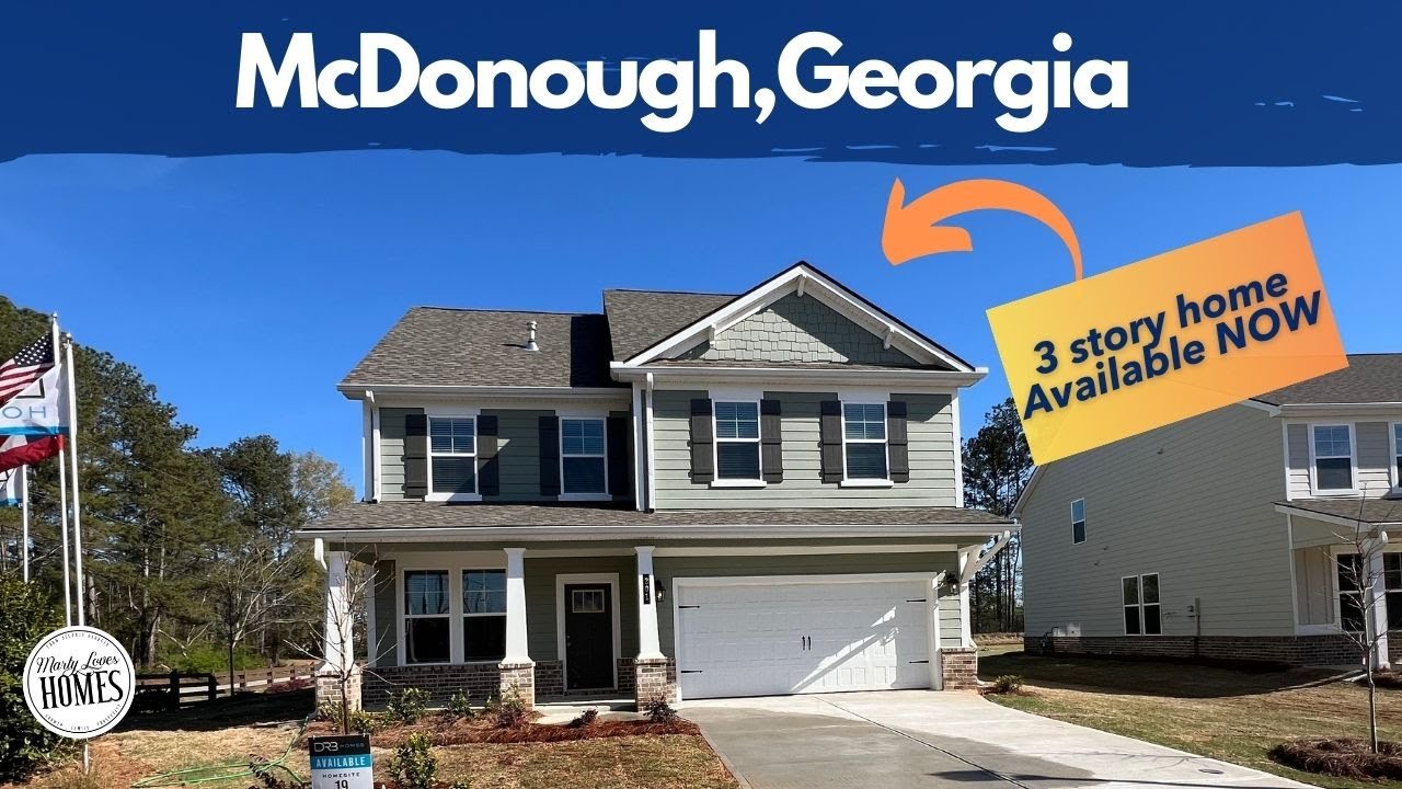 BRAND NEW Mcdonough Homes Under $500k | DRB Model Homes Tour