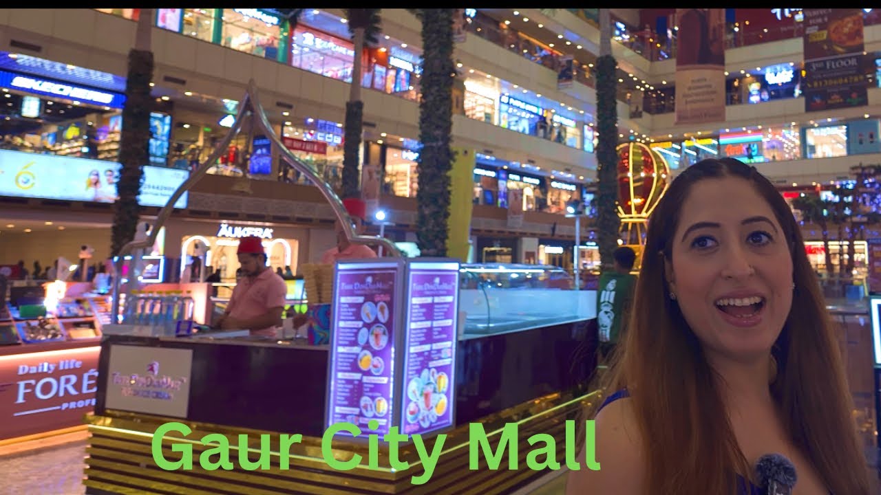 Exploring Gaur City Mall 🛍️ | Greater Noida West’s Biggest Shopping Spot ✨ #mallvibes #gaurcitymall 