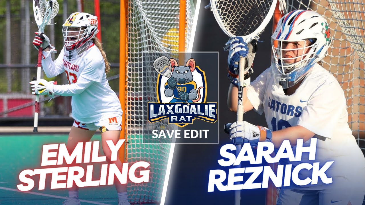 Emily Sterling (Maryland) vs. Sarah Reznick (Florida) - College Lacrosse Goalie Save Edit