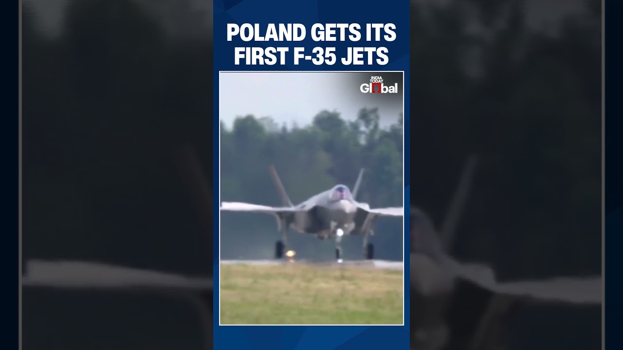 Poland Receives First F-35 Fighter Jets in Major Boost to NATO's Eastern Flank Defense | #shorts