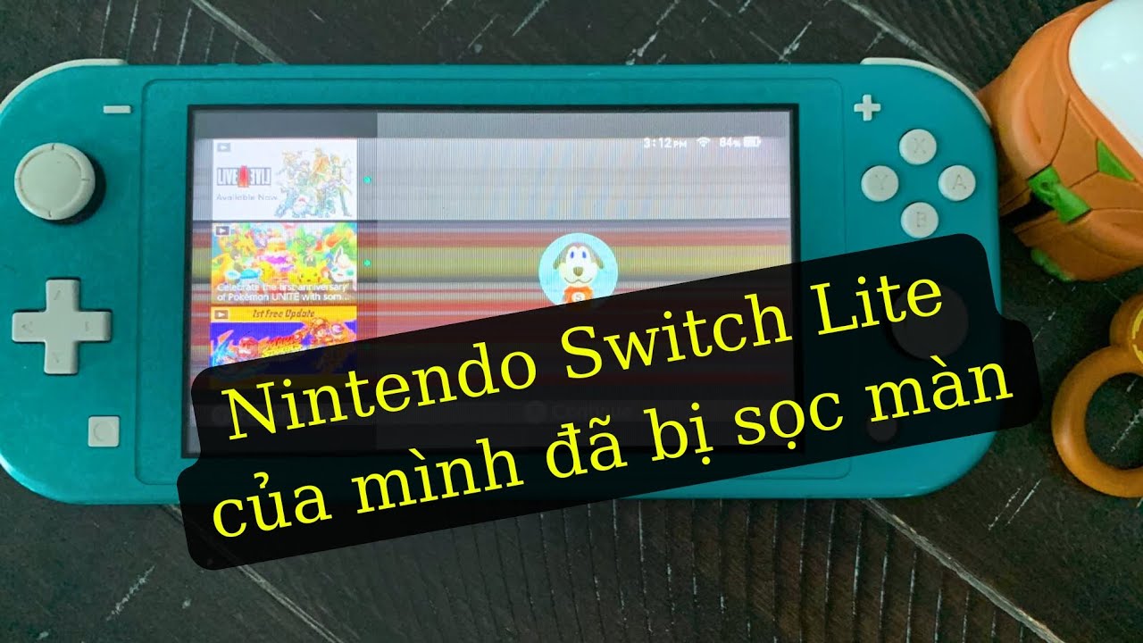 Vấn đề sọc màn hình trên máy Nintendo Switch Lite, V1, V2, cách giải quyết