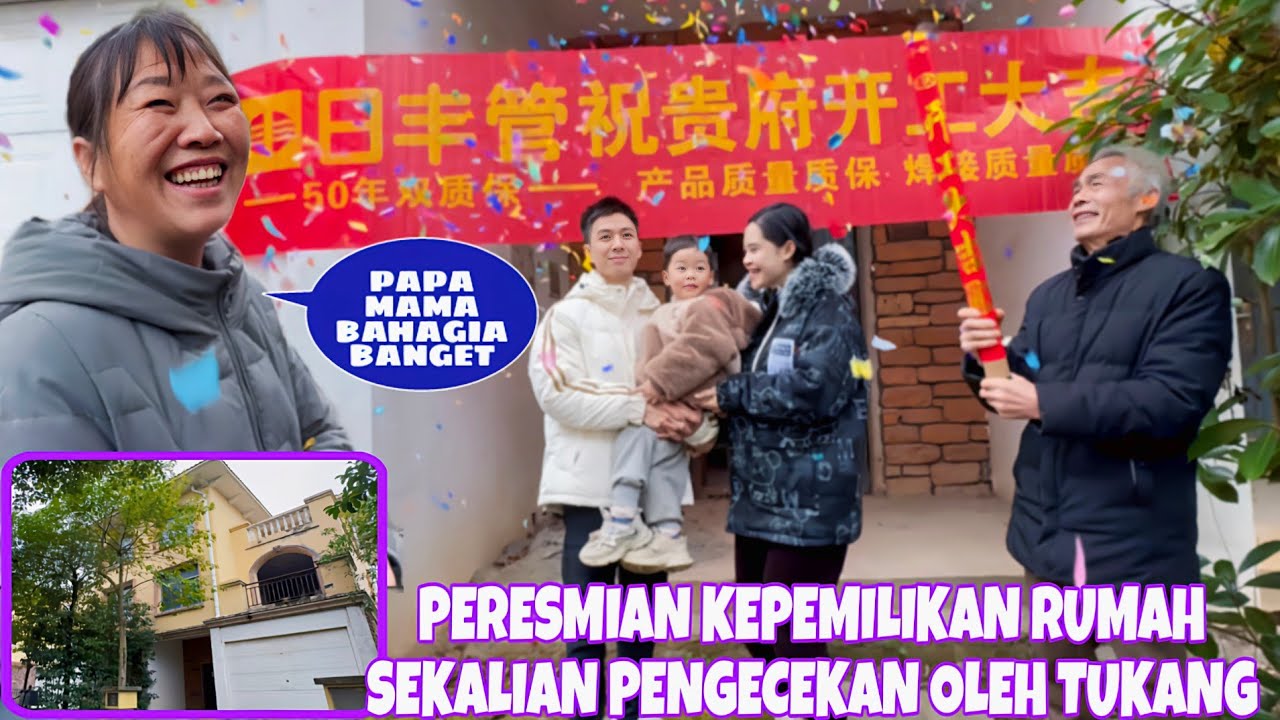 ALHAMDULILLAH PERESMIAN KEPEMILIKAN RUMAH BARU BERJALAN DENGAN LANCAR
