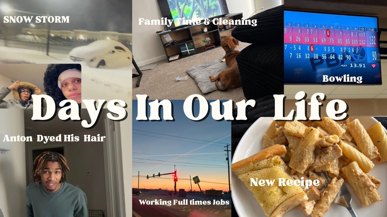 VLOG: Anton's New Hair Color, Bowling , Full-Time 9-5 Life, Cleaning Our House + More!