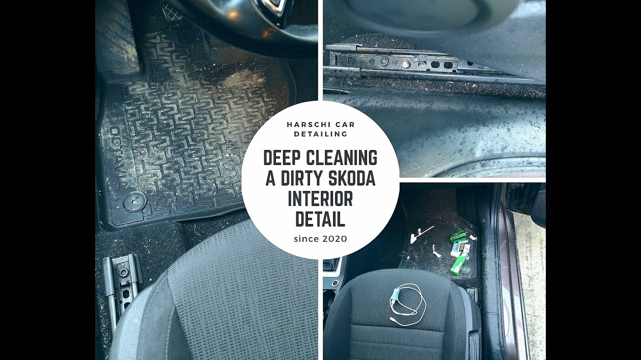 DEEP CLEANING A PRETTY DIRTY SKODA OCTAVIA. INTERIOR DETAIL. SKODA OCTAVIA PROJECT