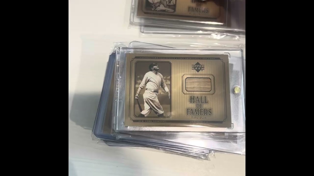 Master Set Showcase: 2001 Upper Deck Hall of Famers baseball