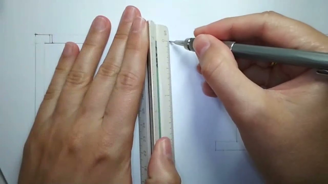 Desenho técnico - porta de correr