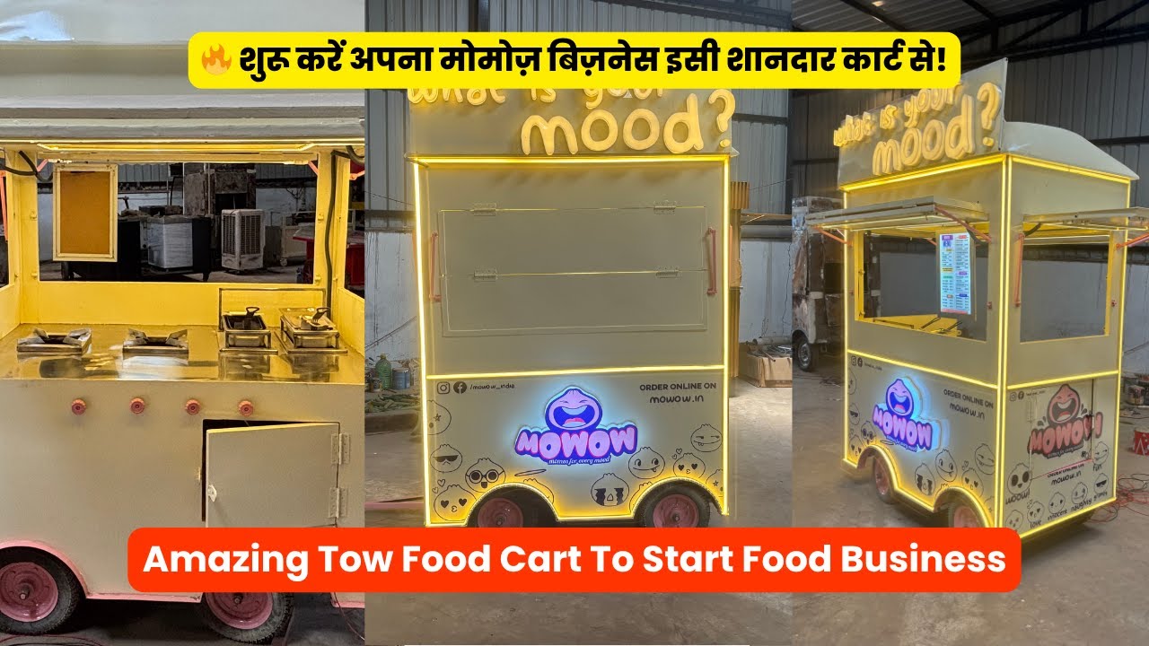 🔥 New Momo Food Cart Design | Start Your Momo Business Today | Carts On Wheel