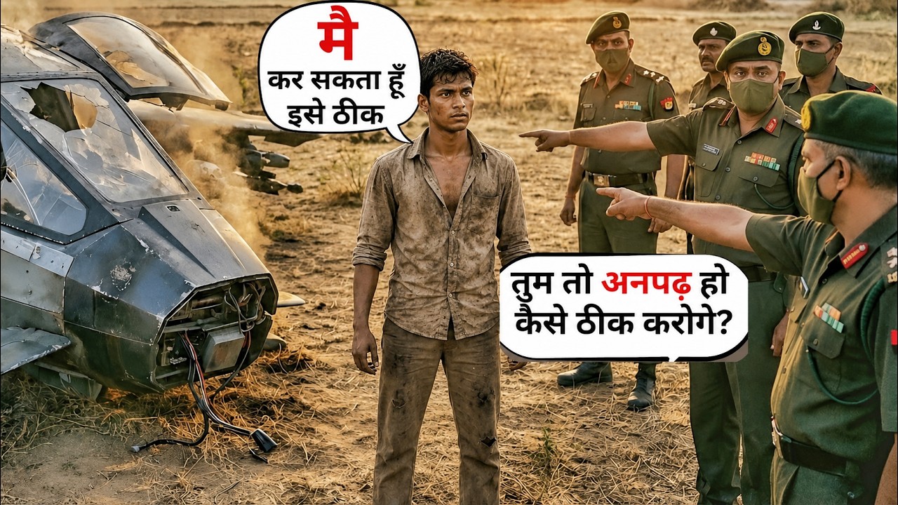 Indian Army भी रह गई Shocked — अनाथ बच्चे ने अकेले बनाया High-Tech Fighter Craft! #lifelessons