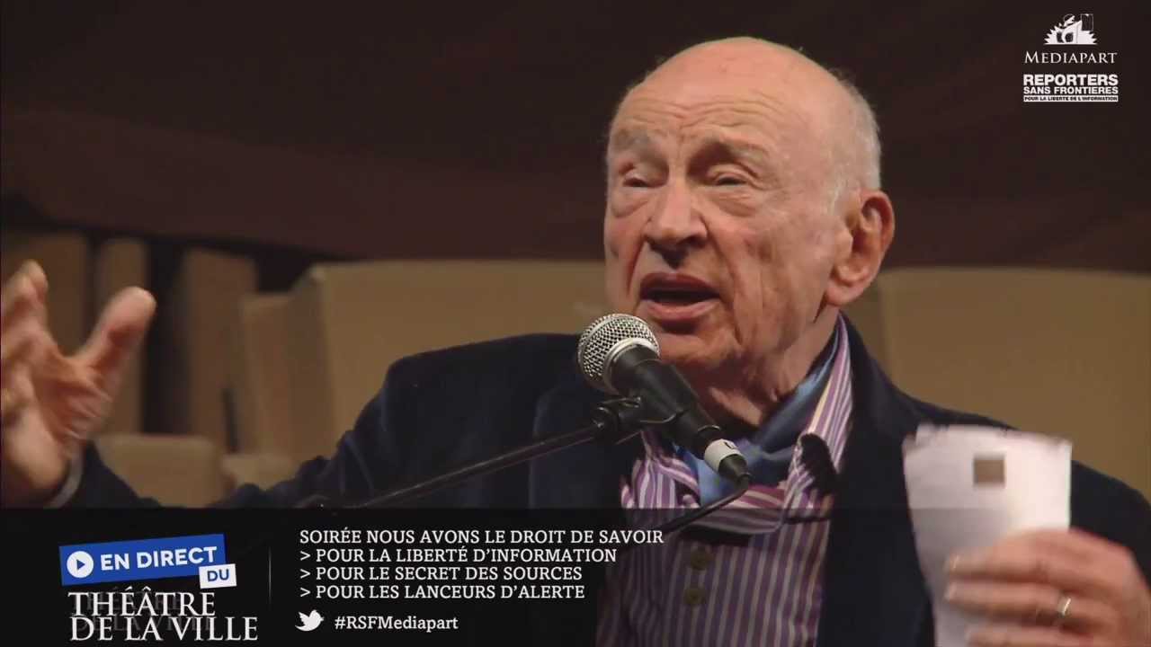Edgar Morin pour la liberté de l'information