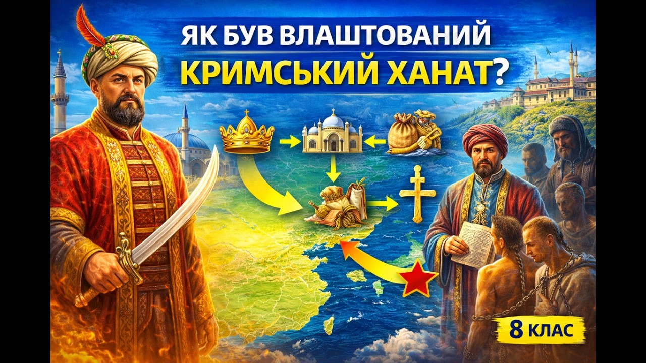 Як був влаштований Кримський ханат? | Держава Ґераїв та кримське суспільство | 8 клас