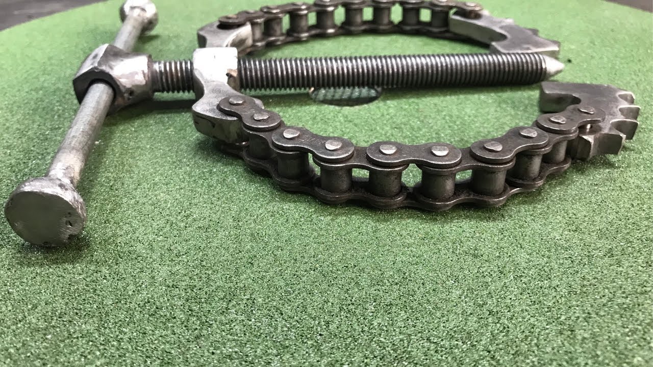 Làm vam cảo từ nhông xích xe máy cũ | Diy Puller made by old motorcycle chain