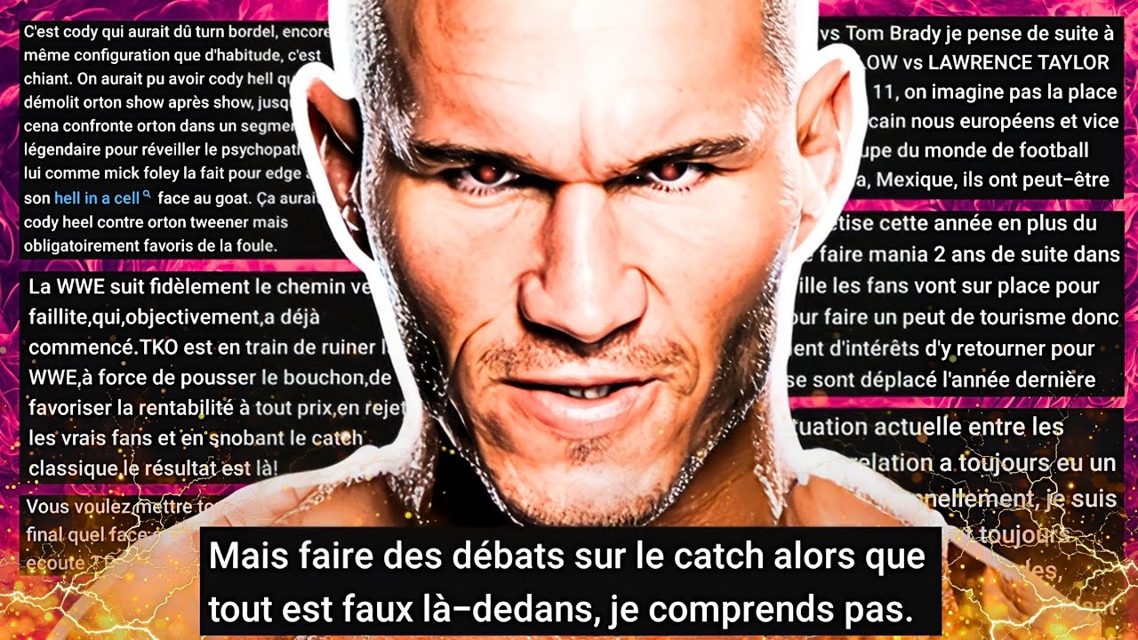 😡 Il INSULTE le CATCH ?! Je monte au créneau !