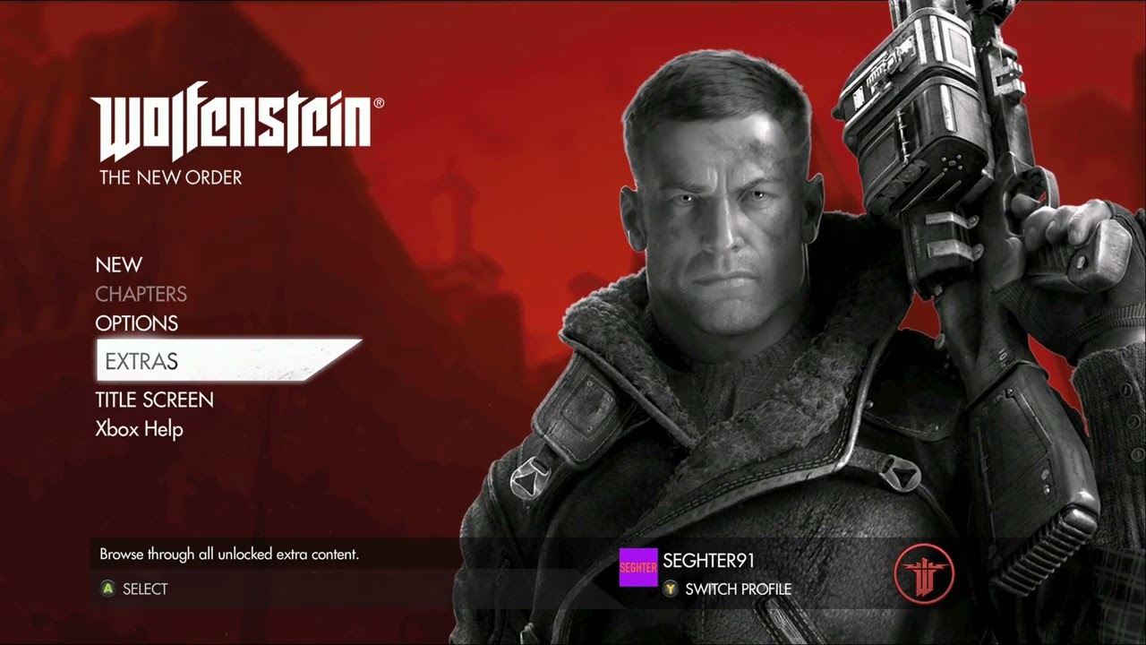 WOLFENSTEIN: THE NEW ORDER (ACHIEVEMENT SHOWCASE + MENU AMBIENCE) [XSX] {4K60HDR}